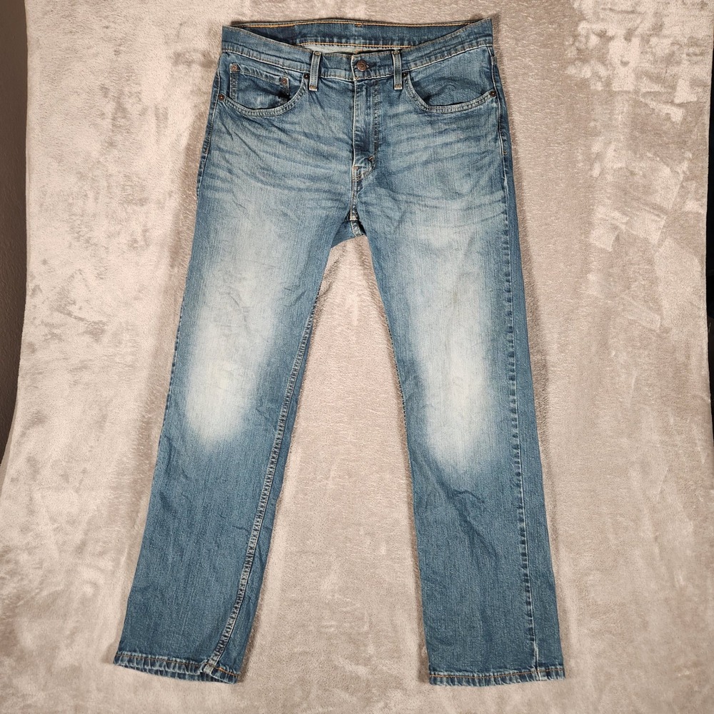 Levi's 559 Relaxed Straight Jeans Mens 34x32 Blue Excellent Stretch Denim